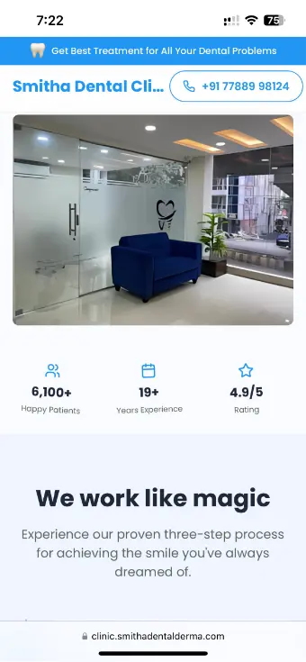 Landing page preview